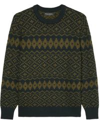 Marc O' Polo - Trui Met Patroon En Ronde Hals - Lyst