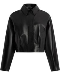 Bally - Shirt-Collar Leather Jacket - Lyst