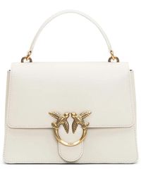 Pinko - Medium Love Leather Tote Bag - Lyst