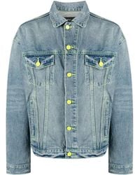 Purple Brand - Veste En Jean À Effet Délavé - Lyst