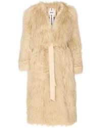 S.W.O.R.D - Belted Fur Coat - Lyst