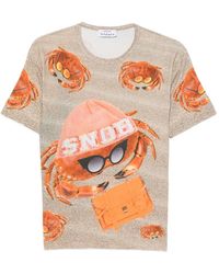 The Artistylist - Snow Crabs Crab-Print T-Shirt - Lyst