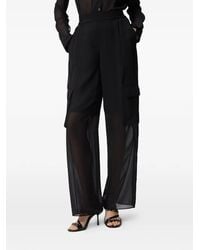 Pinko - Lightweight Trousers With Cargo Pockets - Lyst