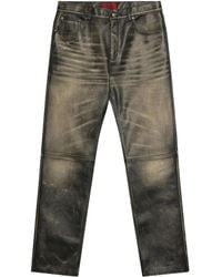 424 - Leren Jeans Met Vijf Zakken - Lyst