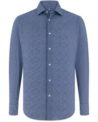 BOGGI - Slim Fit Stretch Shirt - Lyst