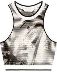 Palm Angels - Palms-Jacquard Crop Top - Lyst