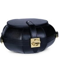 Coccinelle - Sewing Box Leather Clutch Bag - Lyst