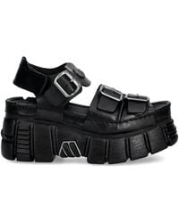 New Rock - Sandalias con plataforma y hebilla - Lyst