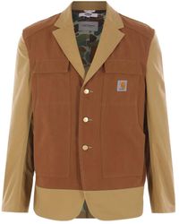Junya Watanabe - Panelled Cotton Blazer - Lyst