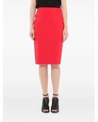 Givenchy - V Front Pencil Skirt - Lyst