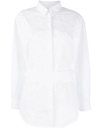 Fabiana Filippi - Perforated Belted-Waist Shirt - Lyst