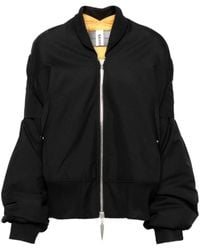 Sankuanz - Bomberjacke Mit Kontrasteinsätzen - Lyst