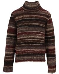 Kangra - Striped Roll-Neck Sweater - Lyst