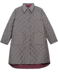 Maliparmi - Abrigo Reversible Con Motivo Geométrico En Jacquard - Lyst