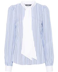 Moschino - Striped Cotton Shirt - Lyst