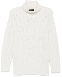 Fabiana Filippi - Cable-Knit Sequin-Embellished Sweater - Lyst