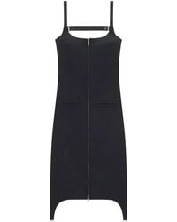 Courreges - Strap Bretelles Twill Long-Dress - Lyst