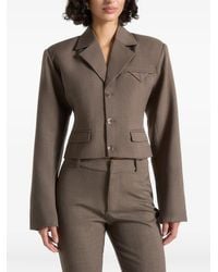 Manière De Voir - Tailored Cropped Blazer - Lyst