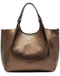 Gianni Chiarini - Dua Metallic Leather Tote Bag - Lyst