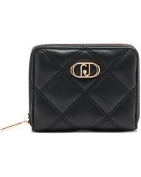 Liu Jo - Quilted Monogram Logo Wallet - Lyst