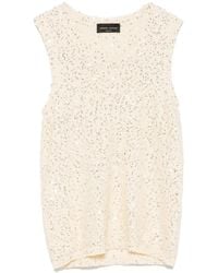 Roberto Collina - Sequin-Embellished Top - Lyst