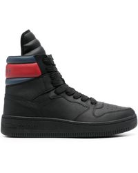 tommy hilfiger high tops black