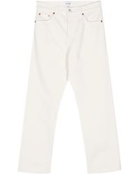 RE/DONE - Easy Straight-Leg Cropped Jeans - Lyst