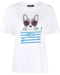 MCM - Graphic-Print Short-Sleeve T-Shirt - Lyst