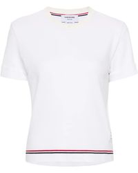 Thom Browne - Rwb Cotton T-Shirt - Lyst