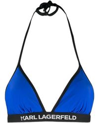 Karl Lagerfeld - Logo-band Bikini Top - Lyst