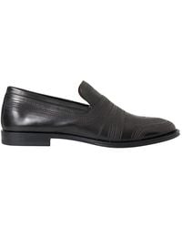 Dolce & Gabbana - Michelangelo Decorative-Stitching Leather Loafers - Lyst