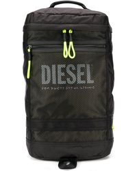DIESEL Rucksack mit Netzeinsatz - Schwarz