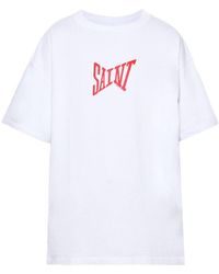 SAINT Mxxxxxx - Camiseta con logo estampado - Lyst