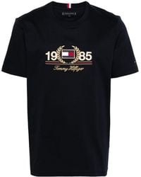 Tommy Hilfiger - Camiseta con logo bordado - Lyst