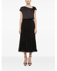 Nissa - Pleated Midi Skirt - Lyst
