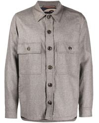 Jacob Cohen - Long-Sleeve Wool Shirt Jacket - Lyst