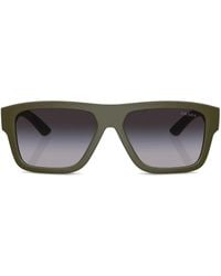 Prada Linea Rossa - Printed Square-Frame Sunglasses - Lyst