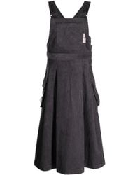 Musium Div. - Logo-Patch Corduroy Dress - Lyst
