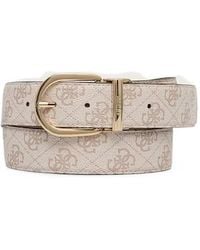 Guess - Reversible Monogram-Print Buckle Belt - Lyst