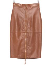 Elisabetta Franchi - Zip-Detail Midi Pencil Skirt - Lyst