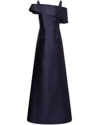 Alberta Ferretti - Silk-Blend Long Gown - Lyst