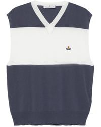 Vivienne Westwood - V-Neck Striped Vest - Lyst
