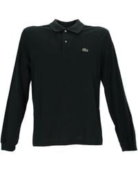Lacoste - Long-Sleeve Logo-Patch Polo Shirt - Lyst