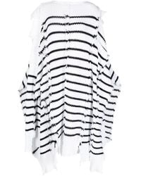 Marni - Striped Knitted Cape - Lyst