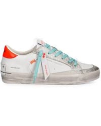 Crime London - Skate Deluxe Distressed-Effect Sneakers - Lyst