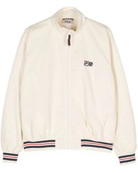 Fila - Logo-Appliqué Bomber Jacket - Lyst