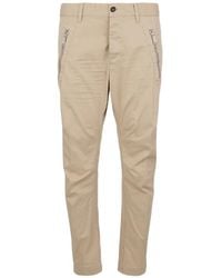 DSquared² - Zipped Chino Trousers - Lyst