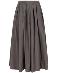 Roberto Collina - Pleated Midi Skirt - Lyst