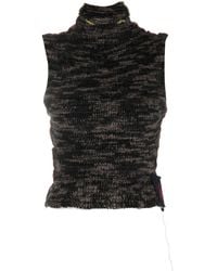 VITELLI - Melange-Effect Sleeveless Top - Lyst