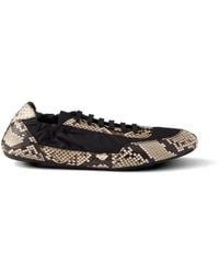 Prada - Baskets Collapse Re-Nylon Et Ayers Imprimées - Lyst